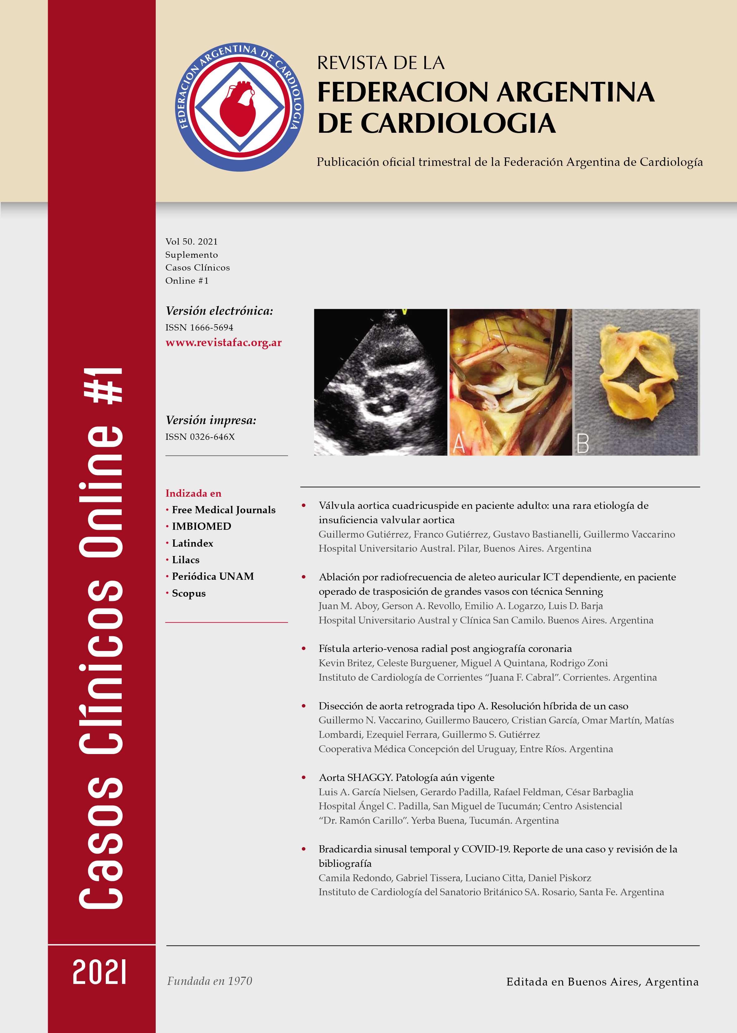 					View Vol. 50 (2021): Supplement: Clinical Case Reports #1
				